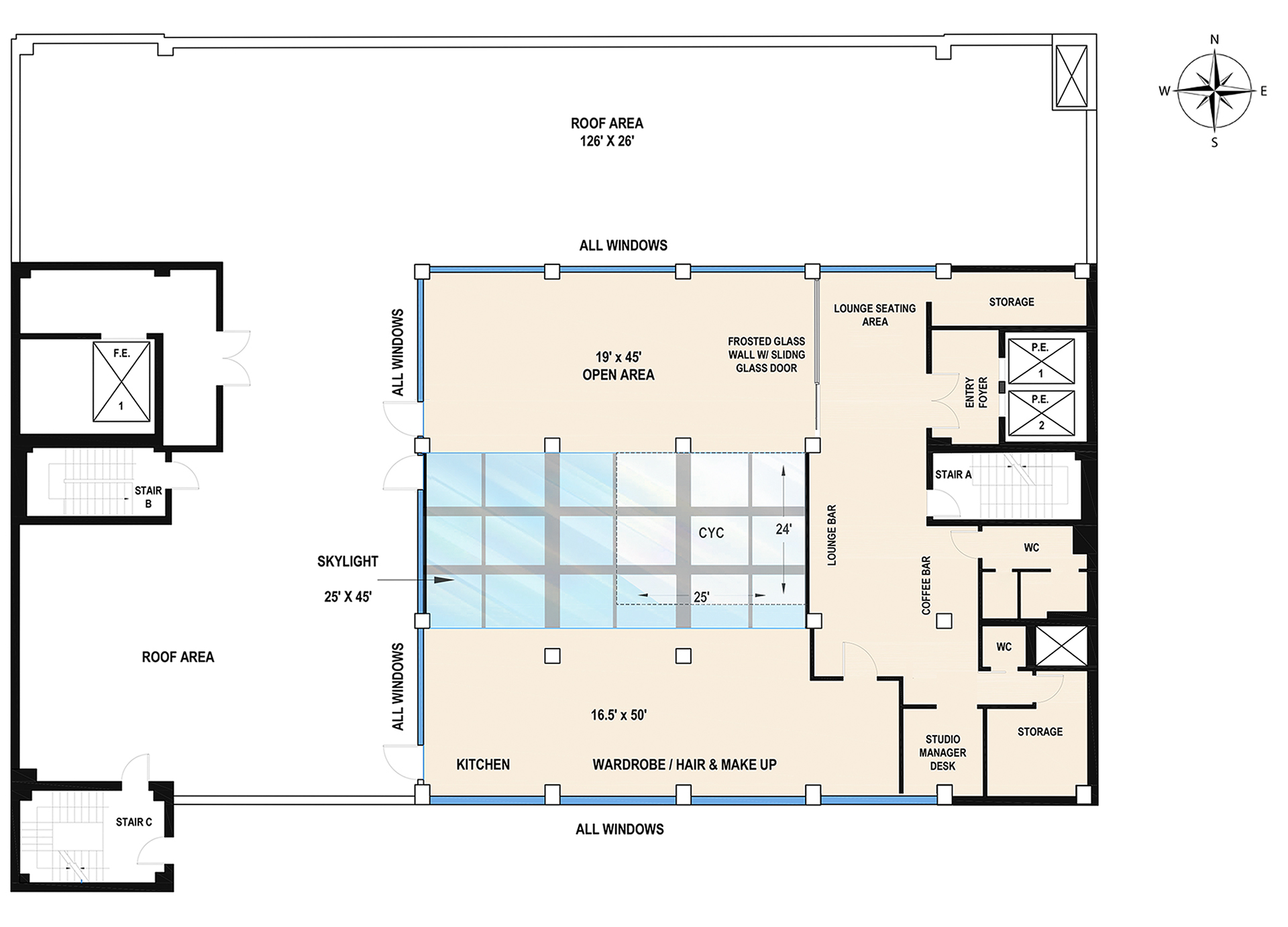 Penthouse + Rooftop Premier Photo & Video Rental Studio in New York